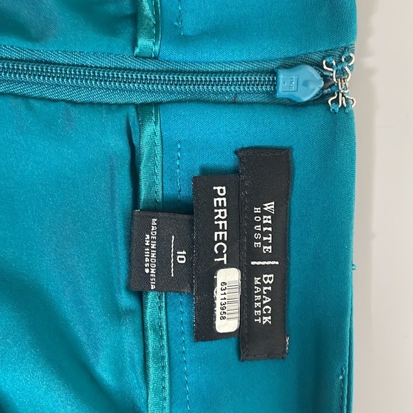 White House Black Market Pencil skirt, turquoise, size 10 - Picture 3 of 3